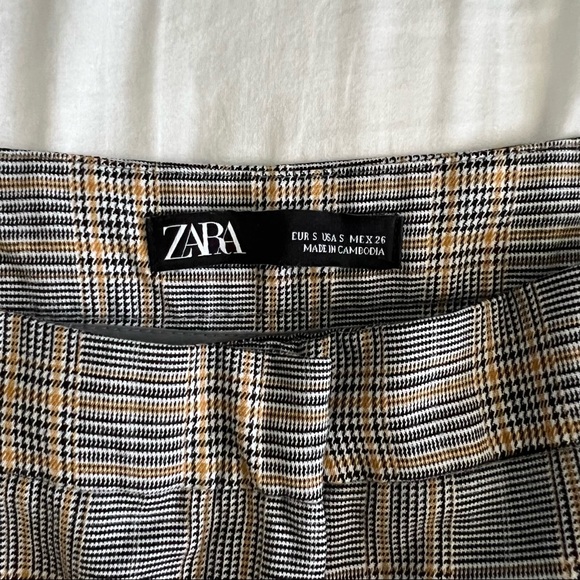 Zara Plaid Ankle Length Pants - Picture 4 of 4